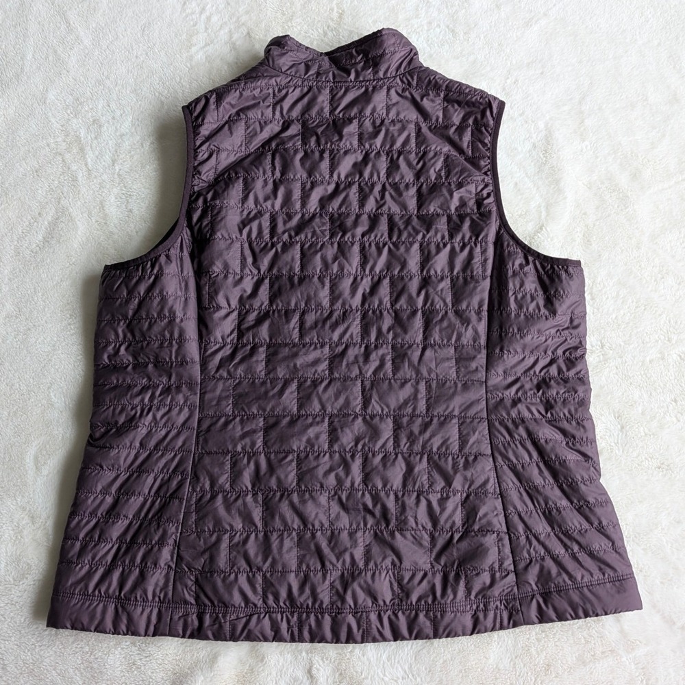 Patagonia Nano Puff Vest Womens XXL Purple Quilted Insulated Full Zip Puffer - Picture 10 of 11